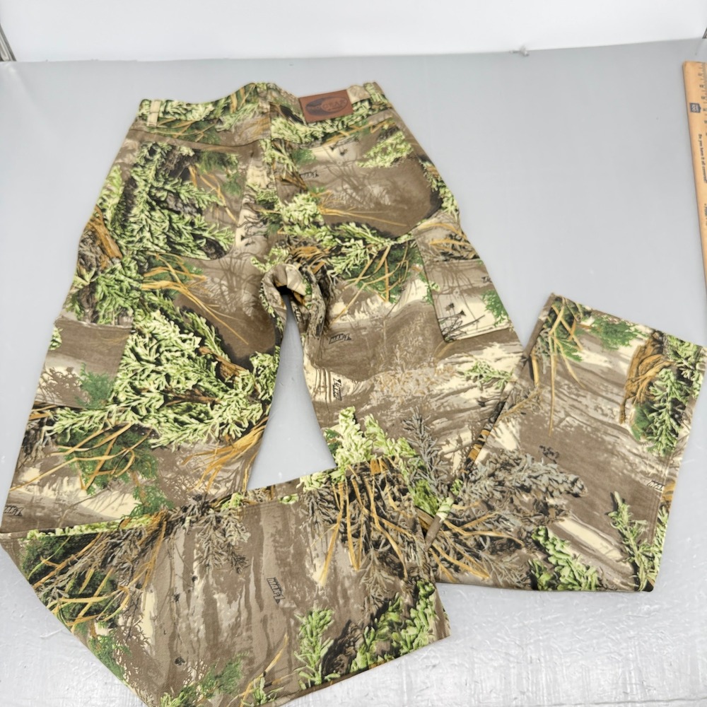 Wrangler Pro Gear Mens Camo Hunting Pants 32x34 Cotton Camouflage Straight Leg